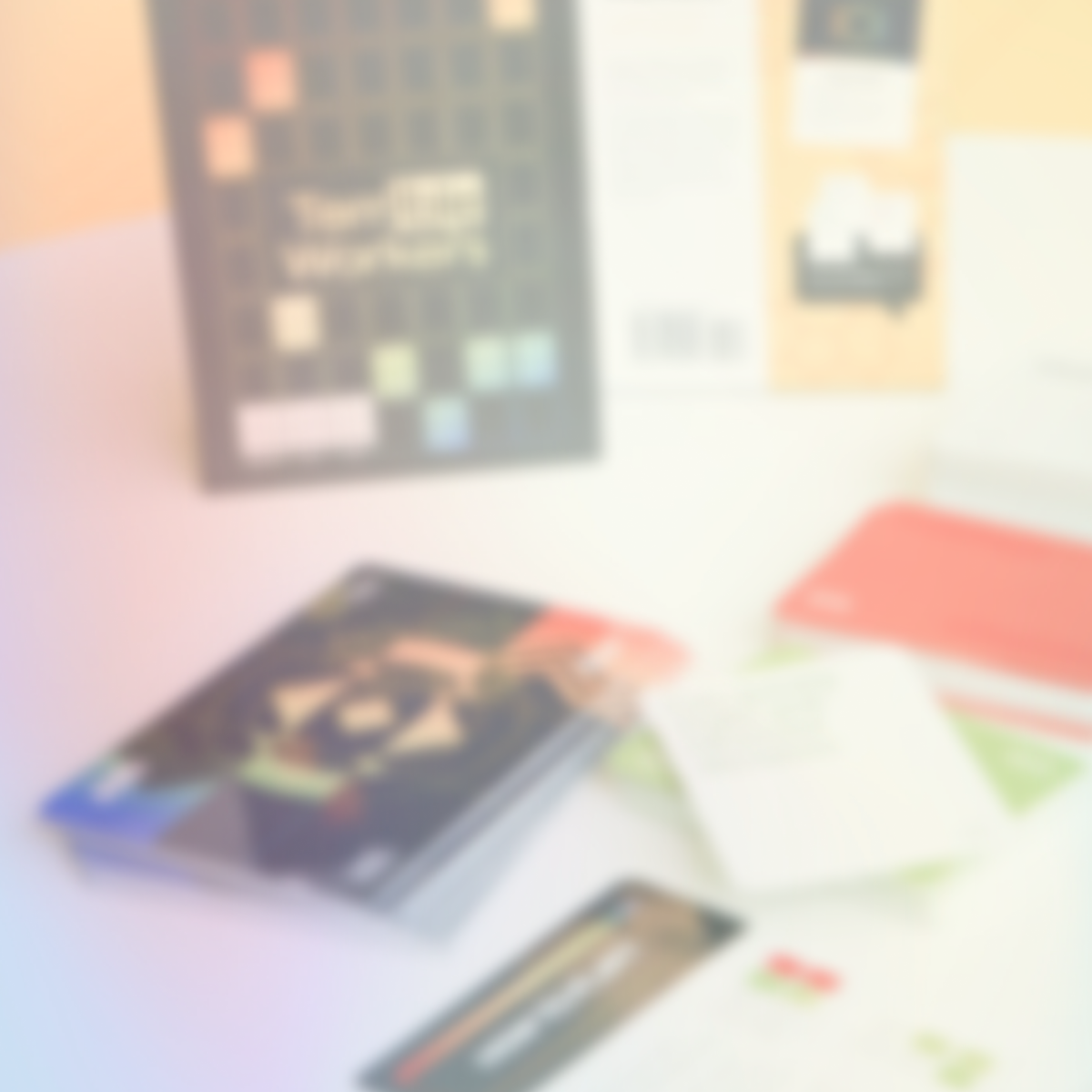 Social game interface showing educational cards and game mechanics for teaching interpersonal skills background